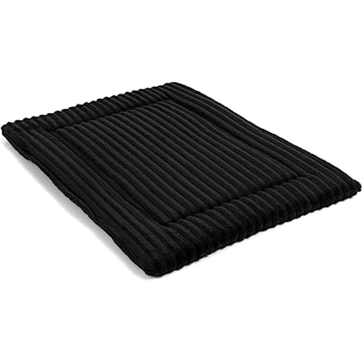 Wallace & Jones | Liegematte Cardi, Liegekissen für Hunde - schwarz | S | ca. 60 x 45 cm – Bild 1