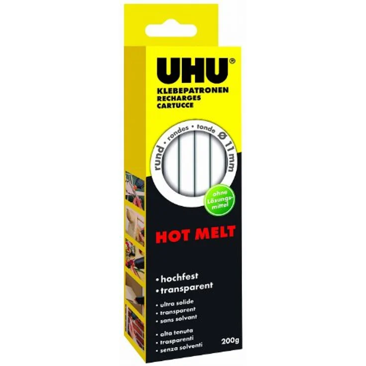 UHU Heißklebepatronen Hot Melt 200g transparent - Preisvergleich – Bild 2