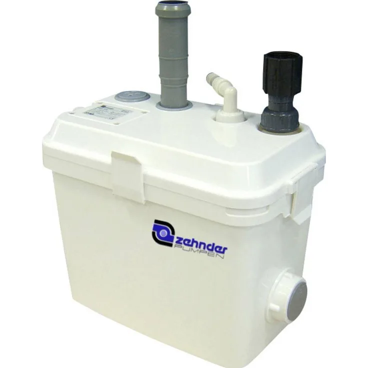 Zehnder Pumpen Schmutzwasser-Hebeanlage S-SWH 170, Edelstahl Wasserpumpe mit Gleitringdichtung und integriertem Rückschlagventil