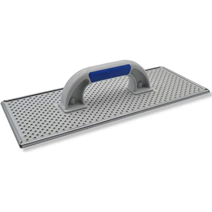 2er Set DEWEPRO® WDVS + Porenbeton Schleifbrett - Raspelbrett mit verzinktem Stahlblech-Raspelbelag - 380x160mm - Egalisierungsbrett - Handschleifer - WDVS-Schleifer – Bild 3