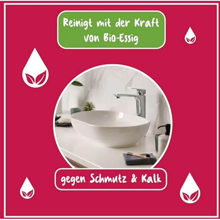 Poliboy POLIBOY Bio Essig Reiniger 1 L Allzweckreiniger, hygienische Sauberkeit mit Bio-Essig, NCP Vegan zertifiziert – Bild 3