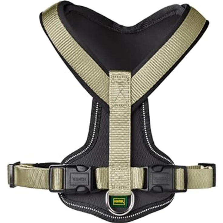 Hunter Hunde-Geschirr Neopren oliv-schwarz S – Bild 4