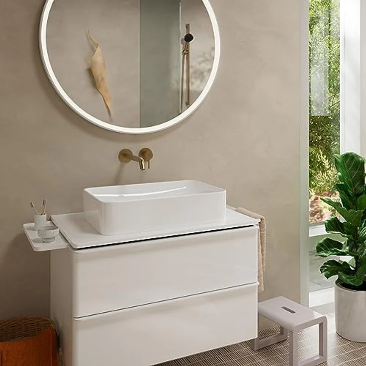 hansgrohe Tecturis S Einhebel-Waschtischarmatur Unterputz, für Wandmontage, Ausladung 225 mm, mit Keramikmischsystem und einstellbarer Temperaturbegrenzung – Bild 2