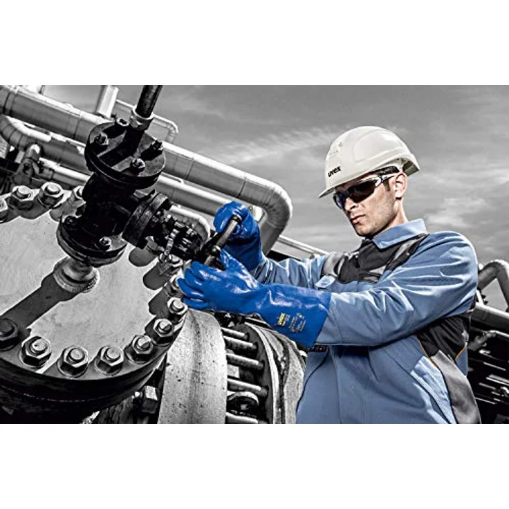 Uvex Pheos CX2 Schutzbrille - Supravision Excellence - Getönt-Weiß-Schwarz – Bild 5