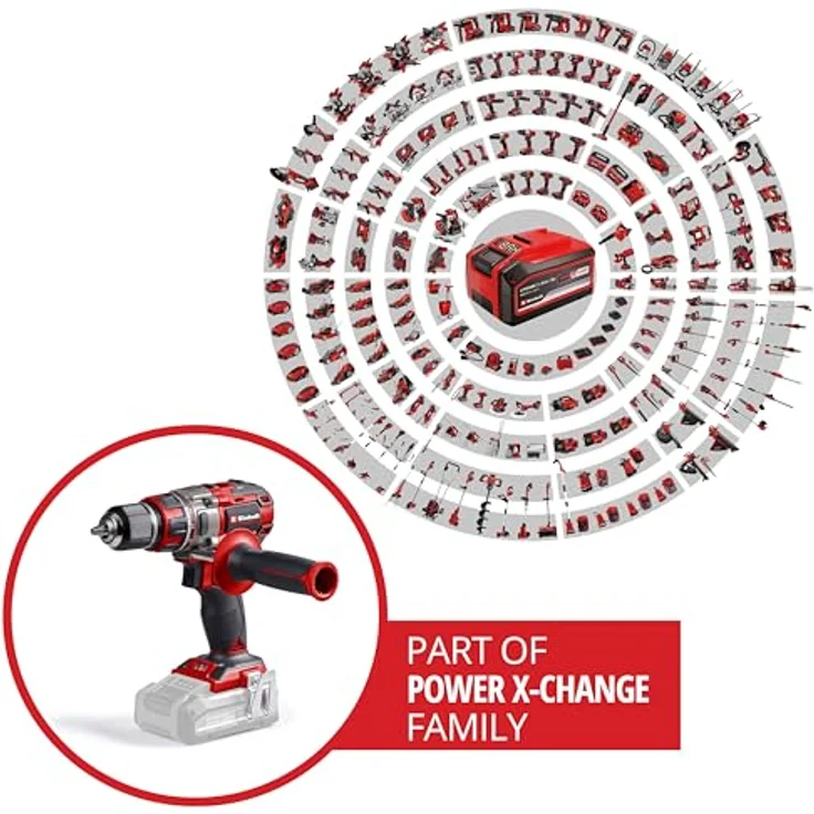 Einhell Akku-Bohrschrauber TP-CD 18/80 Li BL-Solo, kraftvoller Brushless Motor, LED-Licht, ergonomisches Design – Bild 2