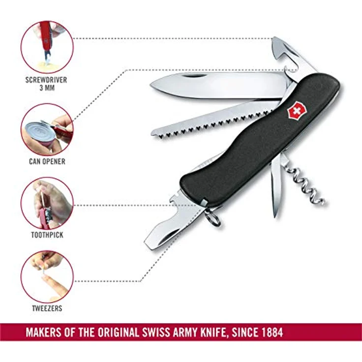 Victorinox FORESTER Schwarz Freizeitmesser – Bild 4
