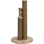 Designed by Lotte Willa (70 cm, Sand), Katzenbaum mit drei verschiedenen Kratzstämmen