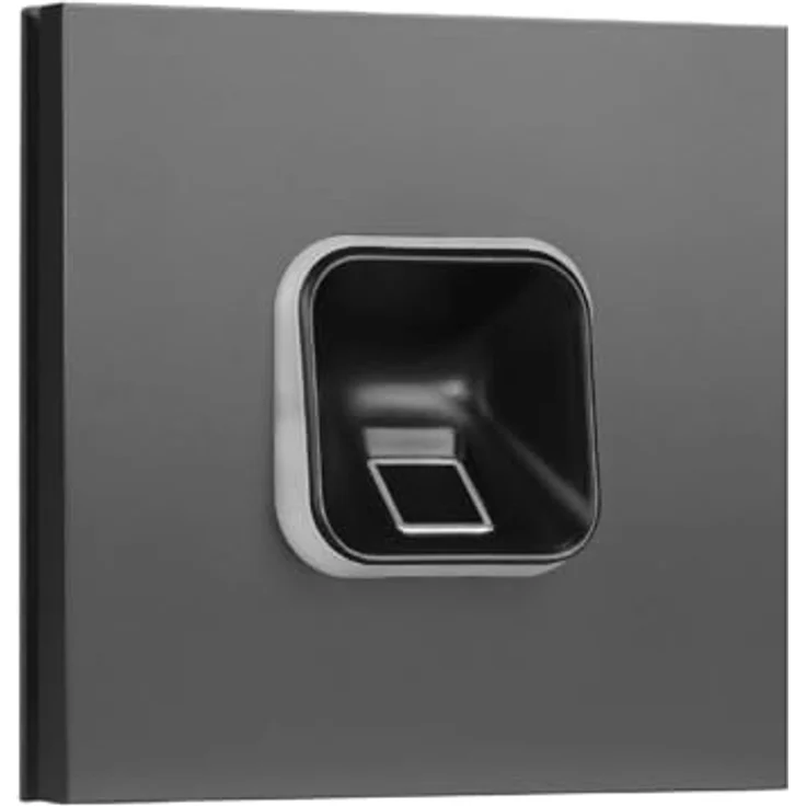 EKEY 204705 sLine Fingerprintset (Fingerprint, Siedle Vario Sprechanlagenmodul Anthrazitgrau, Controller), Biometrische Zutrittslösung für Türsprechanlage Siedle, 0,4 W, 12-24 V, Schwarzer Fingerprint – Bild 1