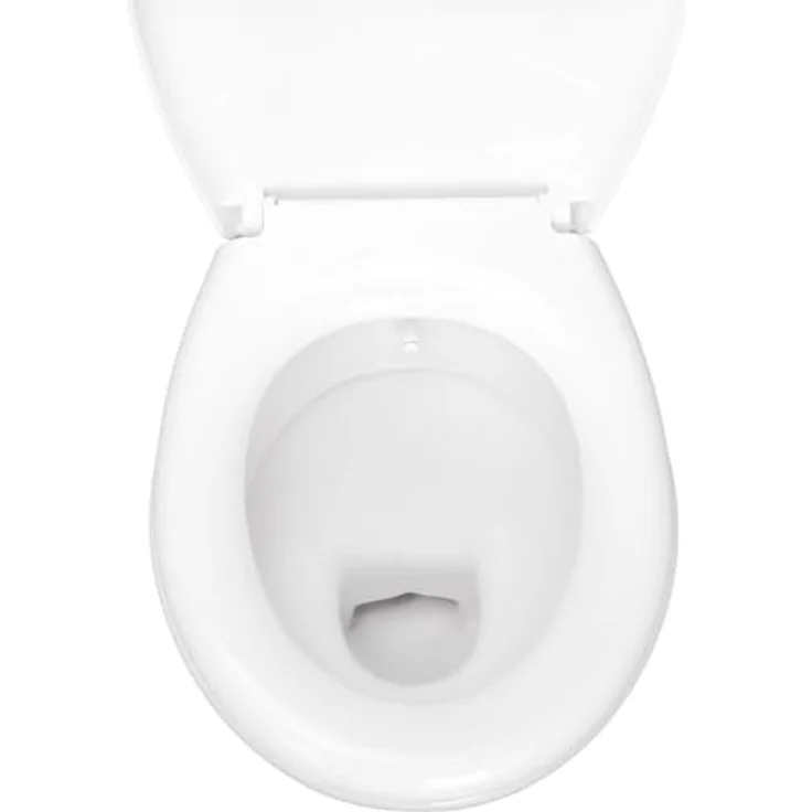 Belvit WC Set Taharet, Stand-WC mit integrierter Bidet-Funktion, Softclose Duroplast Sitz und Eck Aufputzspülkasten AP2001, spülrandlos  – Bild 5