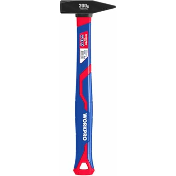 WorkPro WP241021 Schlosserhammer 200g mit Glasfaserstiel, ideal für Metallverarbeitung und Meißelarbeiten – Bild 2