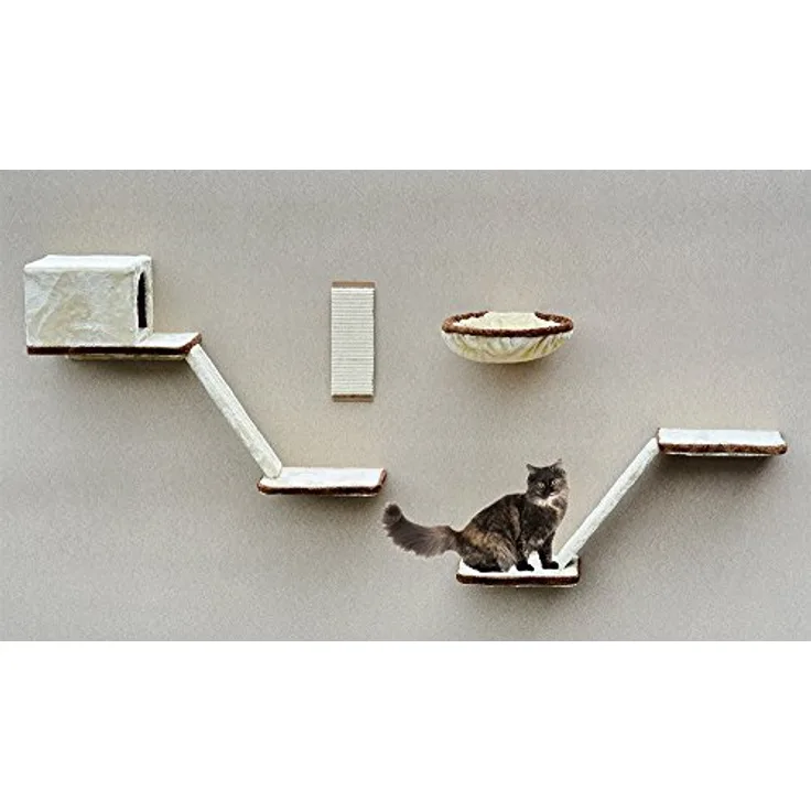 SILVIO DESIGN, Katzen-Kletterwand 8-teilig beige, 21908.000