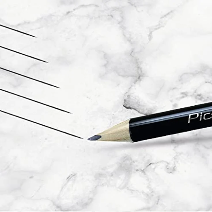 Pica A14711439P5462450 546/24-50 Markierstift Classic for All Black&White L.24cm 2B beids.gespitzt – Bild 5