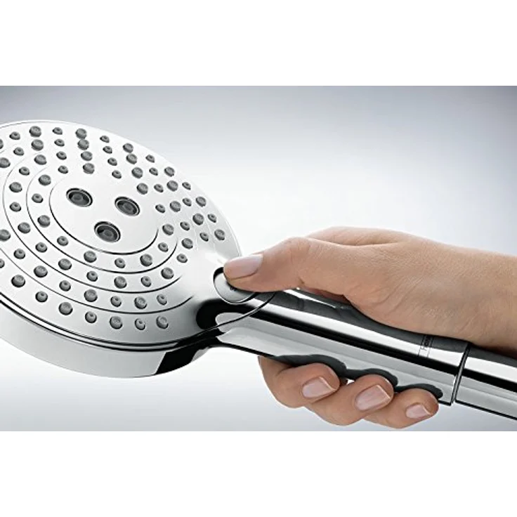 hansgrohe Duschsystem Raindance S Showerpipe 300 1jet mit Thermostat - Chrom, höhenverstellbar, schwenkbar, sicherheitssperre bei 40°C - Preisvergleich – Bild 5