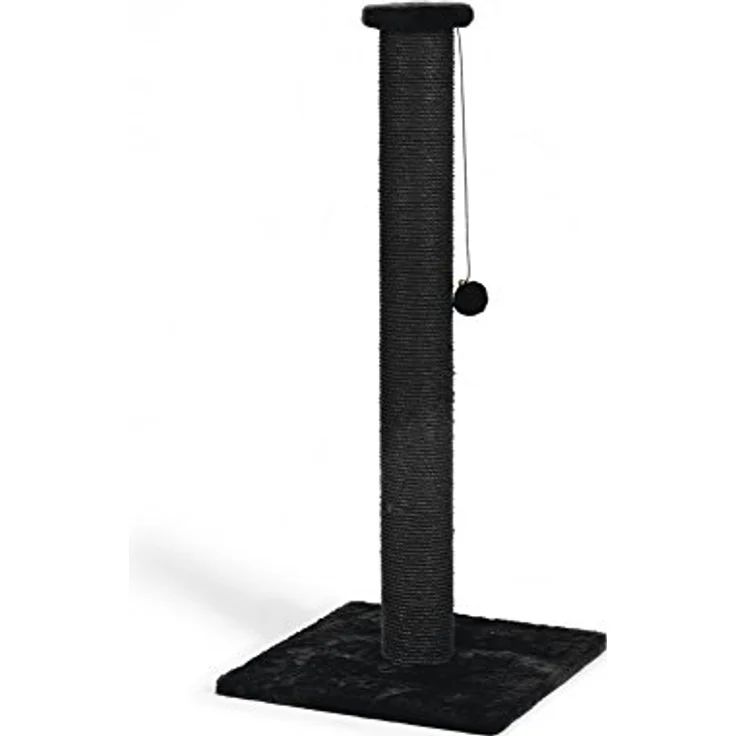 Beeztees 408837 Kratzbaum Serpa L: 40 cm B:40cmH:90cmschwarz – Bild 1