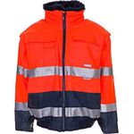 Warnschutz Comfortjacke orange/marine Größe XL