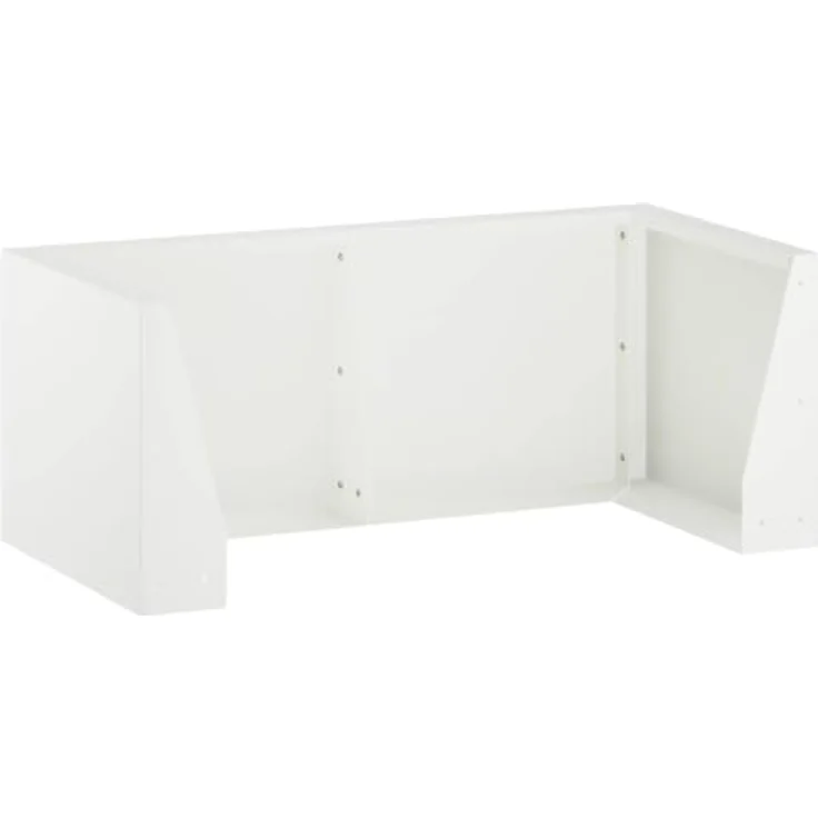 vidaXL Beetumrandung Stützmauer, modulare Gartenmauer aus wetterbeständigem Stahl, 8 Stück, 300 x 100 x 30 cm, Weiß – Bild 5