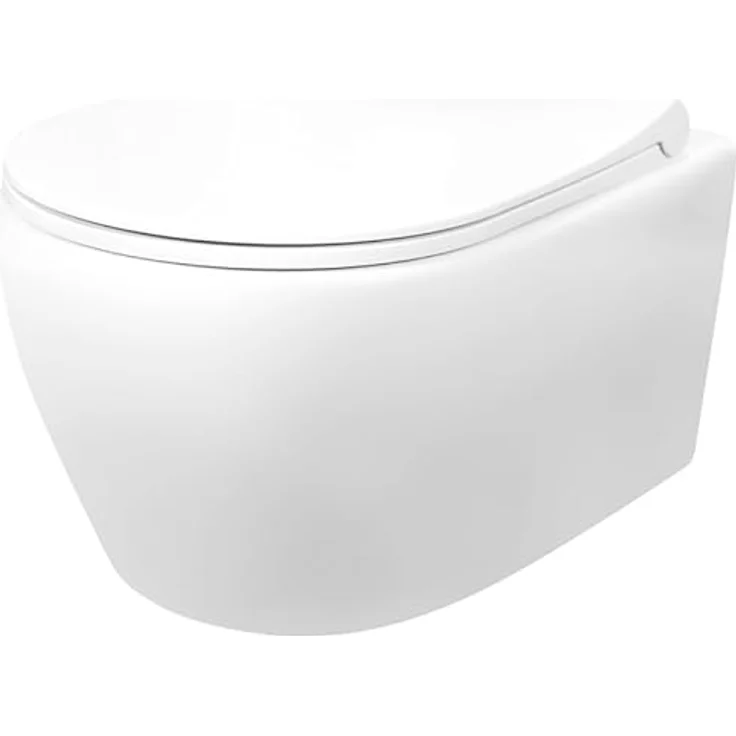 Aloni Tiefspül-WC AL5512KomplettSet, Keramik, Taharet/Bidet Funktion, Soft-Close WC-Sitz, Edelstahl, Grau – Bild 2