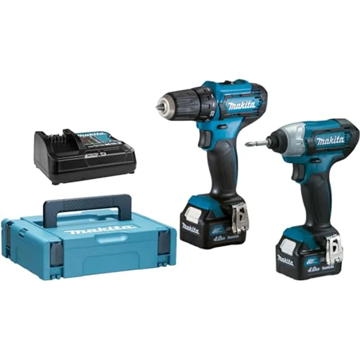 Makita CLX224SMJ Set mit 2 Maschinen BL1040B (DF333D + TD110D) + 2 Akkus 12 V 4 Ah Li-Ion + Makpac – Bild 3