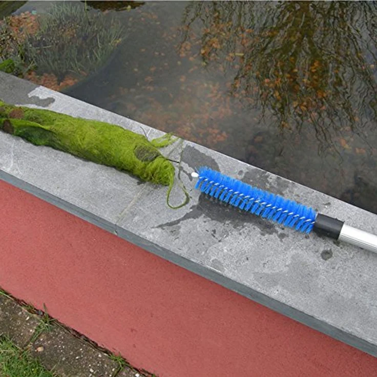 FIAP AlgaeBrush Active - Algenbürste - Algenentfernung - Fadenalgen - inkl. Teleskopstiel bis 1,8 Meter - Hilfsmittel - Teichzubehör - Zubehör - Reinigung - Teichwerkzeug - Gartenteich – Bild 2