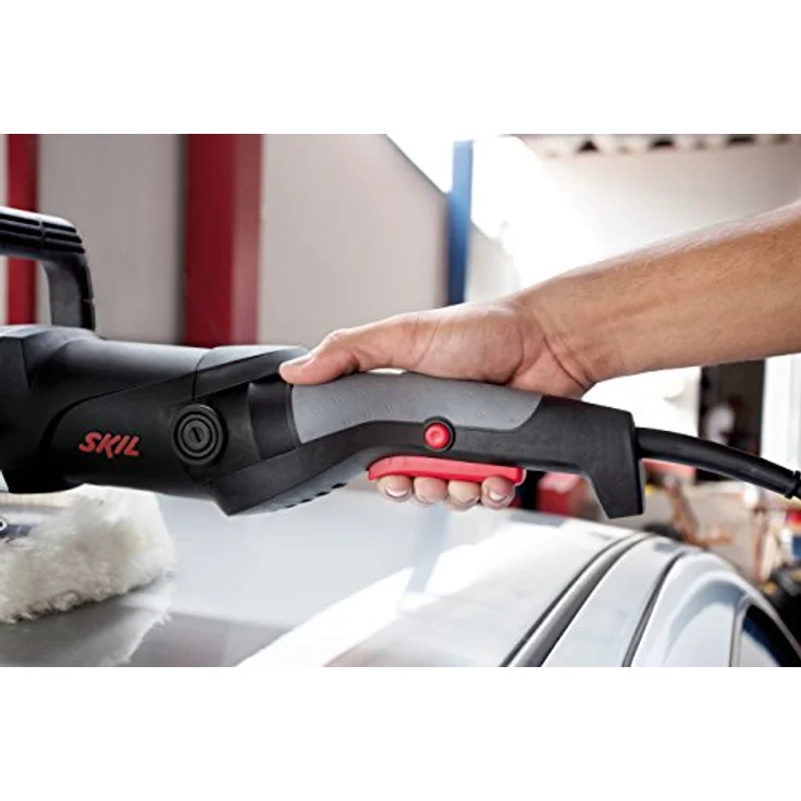Skil Masters Polierer 9955 MA (1.300W, 600-3.600 min-1, Ø125 + Ø180 mm Polierteller, 4m Kabel, + 2x Polierhauben, +Tasche) – Bild 6