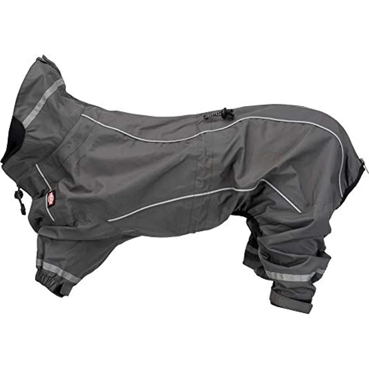 Trixie Vaasa Regenjacke für Hunde, Grau, 25 cm