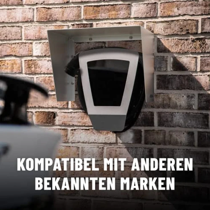 ABSINA Edelstahl Dach für Wallbox inkl. Montagezubehör - 45,4 x 25,6 x 30,2 cm Abdeckung für Wallbox - Wallbox Wetterschutz, Wallbox Regenschutz, Schutz für Wallbox, Wallbox Abdeckung – Bild 5