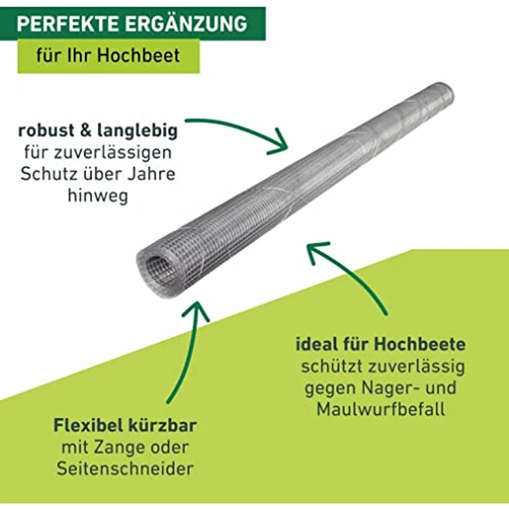 Windhager Windhager Wühlmausgitter für Hochbeete 2,1 x 1,1 m – Bild 5