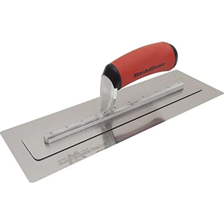 Marshalltown PermaFlex Glättkelle mit sehr flexiblem Blatt, leichte Kelle aus Edelstahl, ideal für Trockenbauer und Verputzer, Grösse der Kelle: 406x127 mm