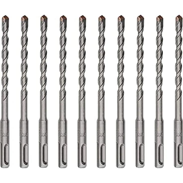 STIER SDS-plus-Bohrer Set, 10 Stück, 160mm Länge, 10mm Durchmesser, Beton & Mauerwerk geeignet – Bild 1