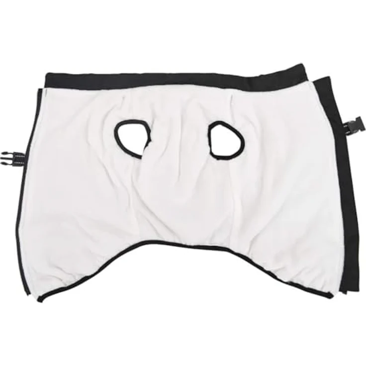 vidaXL Hundemantel mit Geschirr Wasserdicht Reflektierend Schwarz 4XL, Outdoor Hundeweste mit verstellbarem Geschirr und Reflexstreifen – Bild 5