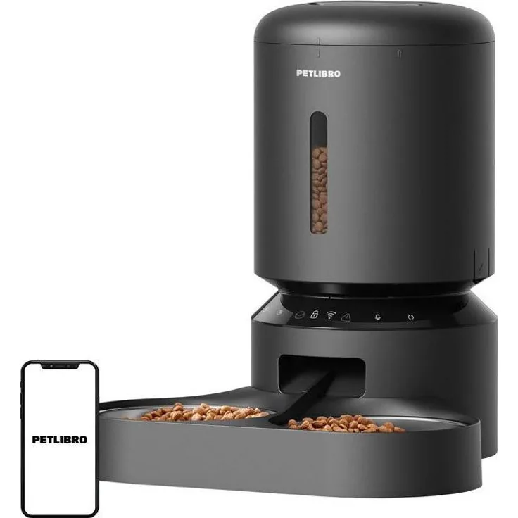 Petlibro Granary Futterspender mit Doppelnapf, WLAN-fähig, 5L, Schwarz