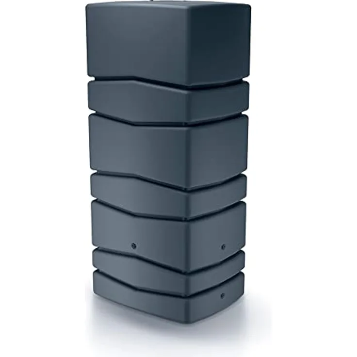 Prosperplast Aqua Tower Wasserfangfass 650 l, Maße (mm) 775 x 573 x 1650, Anthrazit, Regentonnen aus Kunststoff