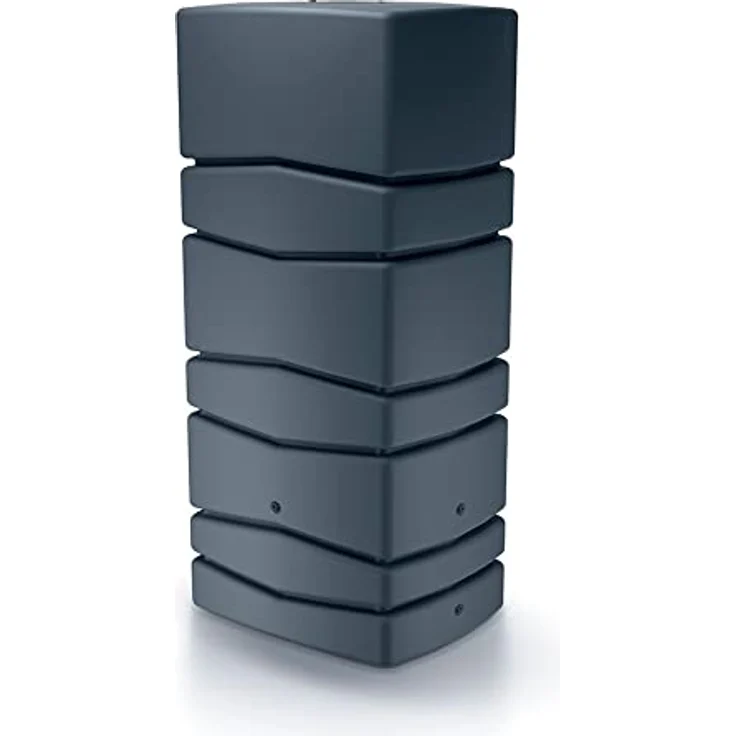 Prosperplast Aqua Tower Wasserfangfass 650 l, Maße (mm) 775 x 573 x 1650, Anthrazit, Regentonnen aus Kunststoff – Bild 1