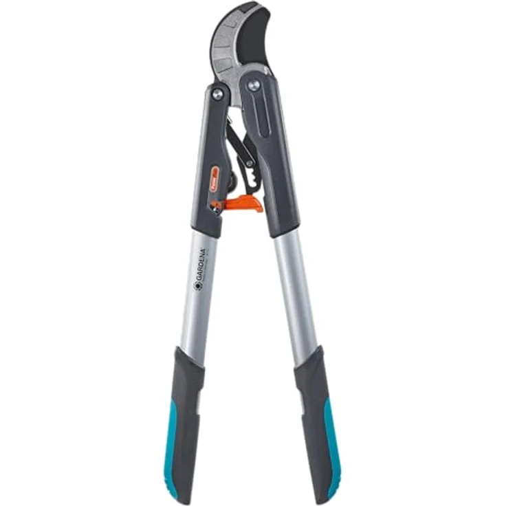 GARDENA Comfort Ratschen-Astschere SmartCut Baumschere mit Amboss-Schneidprinzip, max Ast- Durchmesser 45 mm, 59 cm Länge, mit 4-stufigem Ratschenmechanismus, ergonomische Griffe, Präzisionsmesser 8773-20 – Bild 2