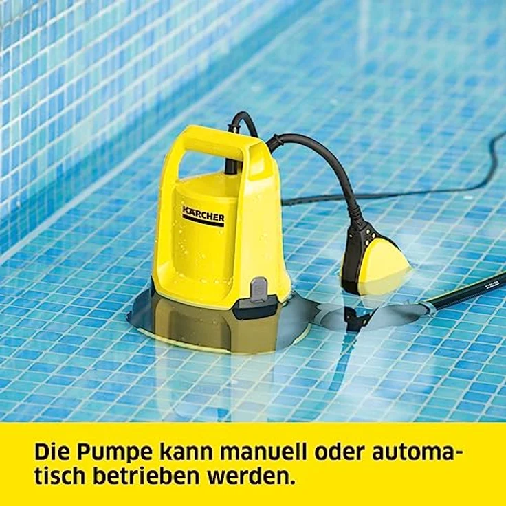 Kärcher Flachsaugende Tauchpumpe SP 9.000 Flat, Tauchpumpe für klares und leicht verschmutztes Wasser, mit Gleitringdichtung, klappbaren Standfüßen, 1"-, 1 1/4"- und 1 1/2"-Schlauchanschluss.Fatalf. – Bild 5