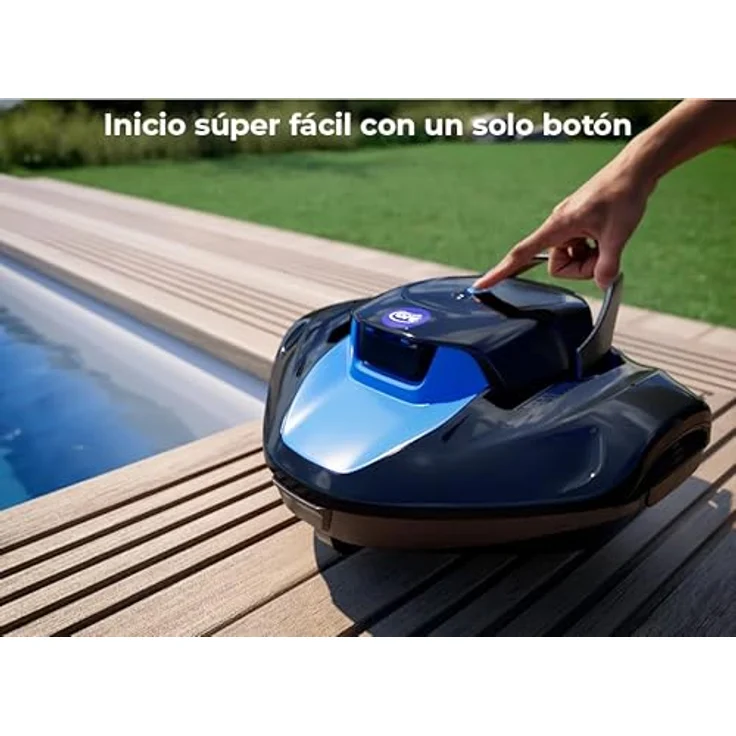GRE Akku-Pool-Roboter 'RBG90', kabelloser Poolreiniger für Flachpools bis 80 m², 90 Min Laufzeit, leichtes Design, 2 Liter Filtersystem – Bild 4