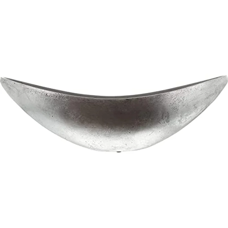 Dekoleidenschaft große Pflanzschale Silber 60 cm lang, Pflanzgefäß im Antik Look Blumenschale – Bild 3