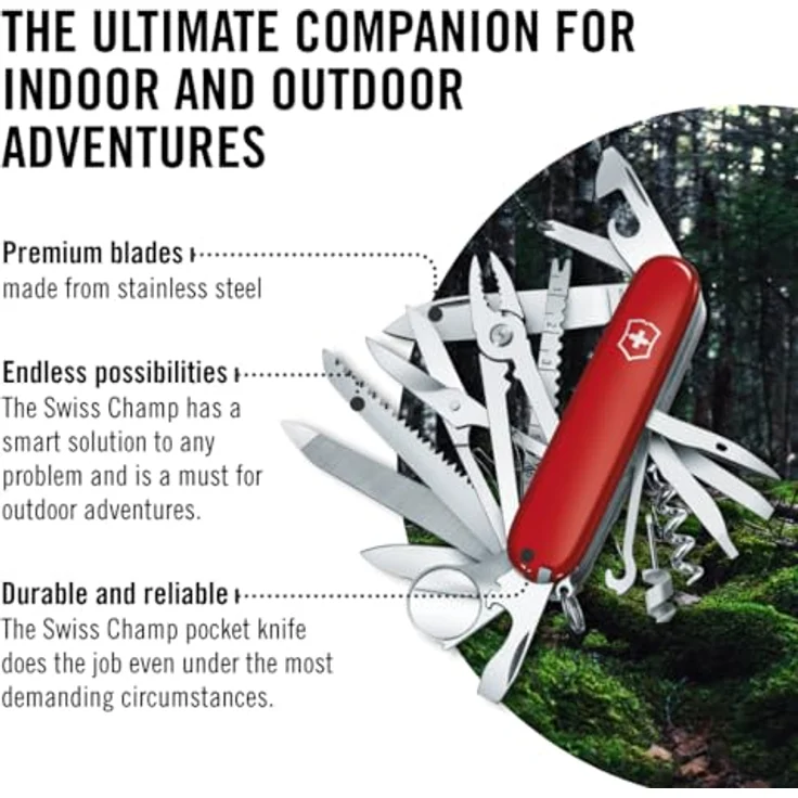 Victorinox Cyber-Tool 34 1.7725.T, Multitool mit 32 Funktionen für Computer-Einsatz, rot – Bild 6