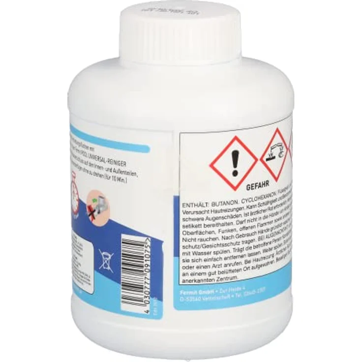 Fermit PVC-Kleber blau mit Pinsel 500 ml – Bild 6