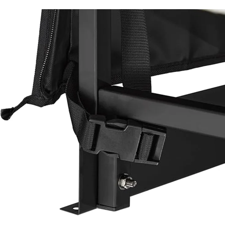Relaxdays Kaminholzregal mit Abdeckung, Eisen, für Holz ab 25 cm, HBT: 110 x 322 x 29 cm, schwarz – Bild 5