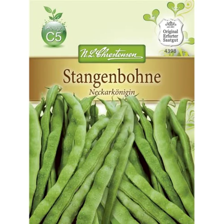N.L. Chrestensen Stangenbohnen Neckarkönigin – Bild 2