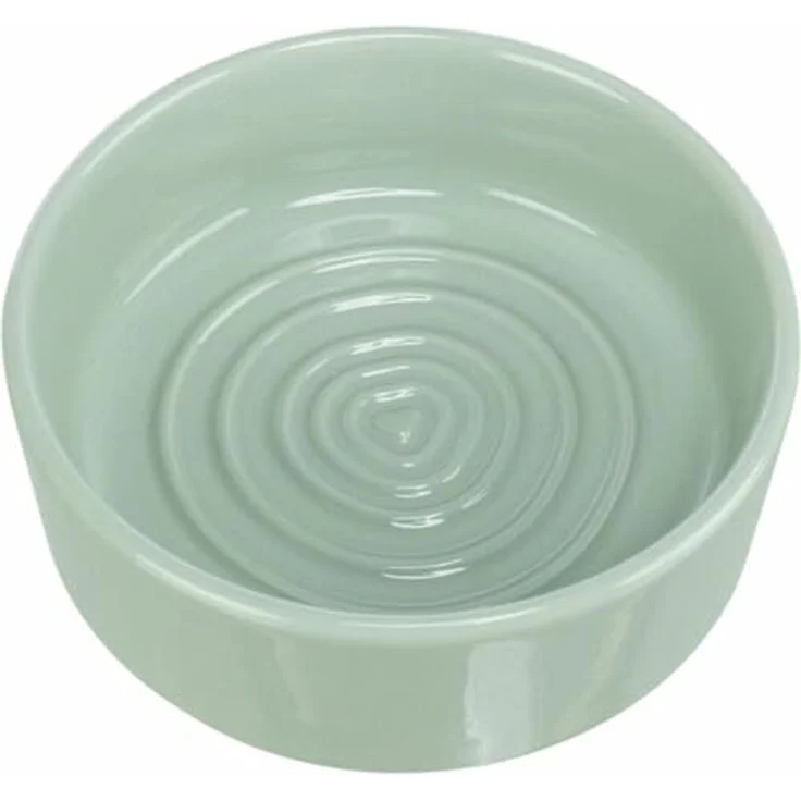 Trixie Futterstation für Hunde, grüner Futternapf, Ø 12 cm, 300 ml – Bild 2