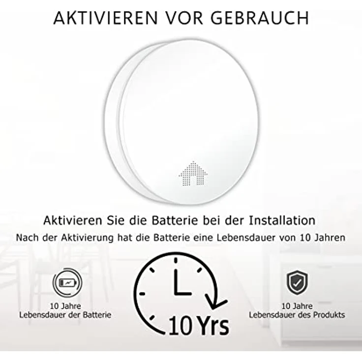 ELRO FS4610 Ultraflacher Rauchmelder mit 10-jähriger Batterielaufzeit - 23mm - Mit Q-Label - EN14604:2005/AC:2008-3-Pack – Bild 4