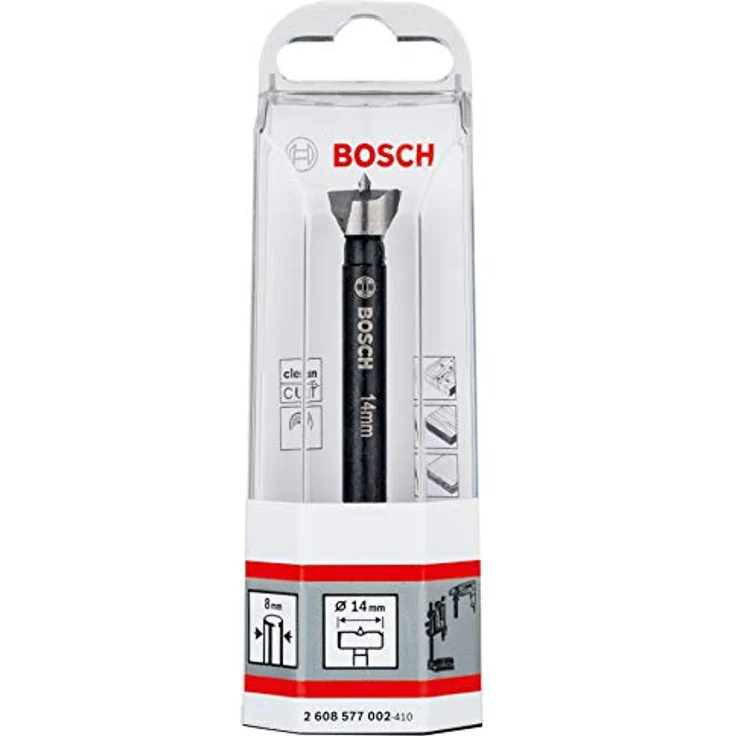 Bosch Forstnerbohrer 14 mm, Zylinderschaft abgesetzt, Gesamtlänge 90 mm, mit Zentrierspitze – Bild 3