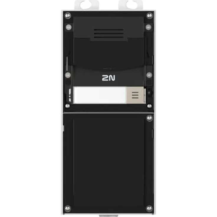 2N Telecommunications 2N IP-Verso2.0 Basiseinheit mit HD-Kamera, fünf Zutrittsmethoden und Aluminium-Gehäuse, schwarz