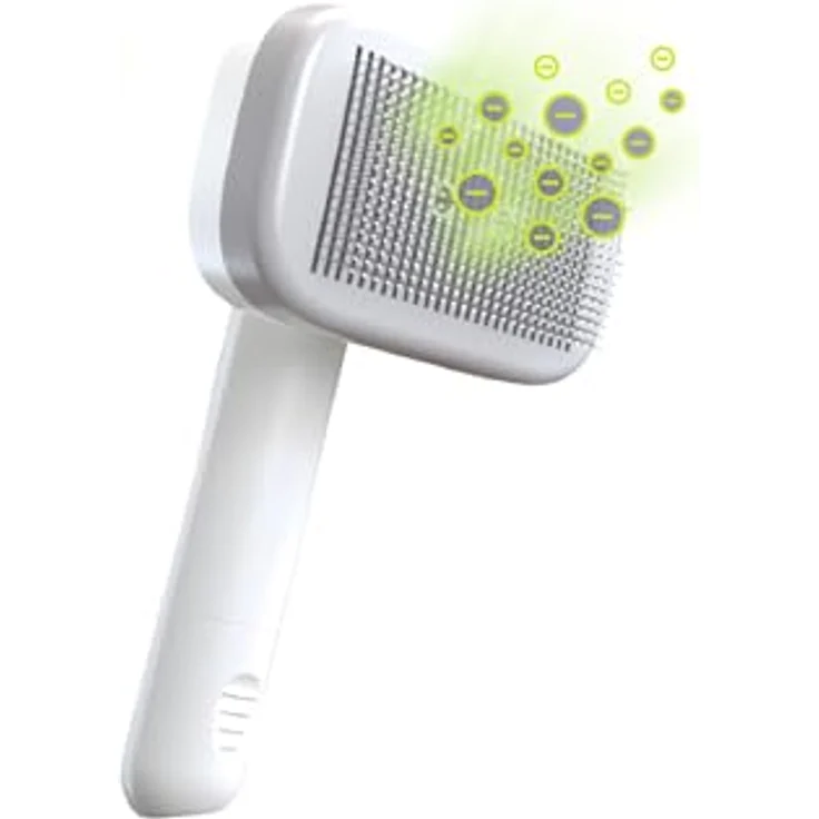 Mediashop PiddiPet IonBrush Ionen Tierhaarbürste, selbstreinigend mit Ionen-Generator, für sanfte und statikfreie Fellpflege bei Hund & Katze – Bild 1