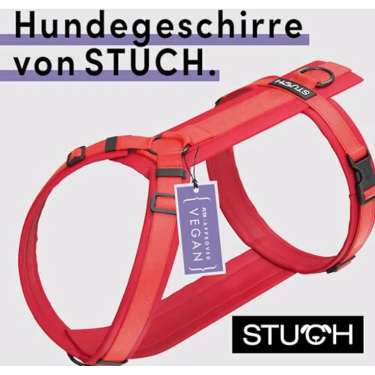 STUCH Hunde-Geschirr STUCH - Hundegeschirr - verstellbares Nylon Geschirr - gepolstert – Bild 2
