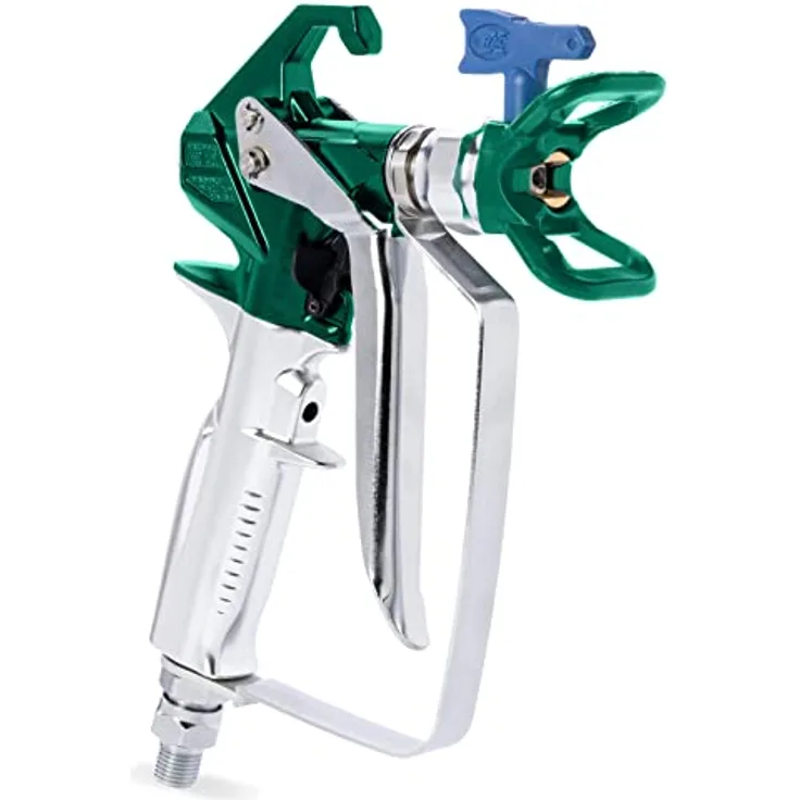 BAUTEC Airless Farbsprühpistole, Profi-Sprühpistole für Farben & Lacke, bis zu 248 bar, 540 g, grün/silber oder silber