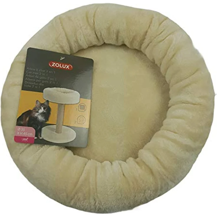 Zolux 504057BEI Kratzbaum, 2 in 1, Beige – Bild 2