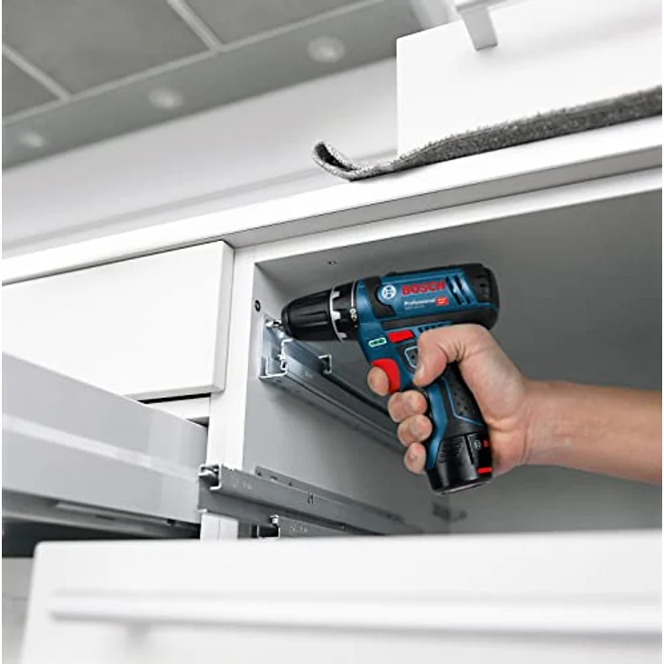 Bosch Professional Combo Kit GSR 12V-15 + GWS 12V-76 (inkl. 2x 2,0-Ah-Akku, Ladegerät GAL 12V-40, in L-BOXX) – Bild 4